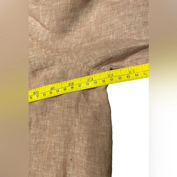 Tahari Linen Button Down Shirt - Picture 6 of 9